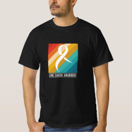 Camiseta Diseño de conciencia sobre el cáncer de pulmón