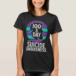 Camiseta Diseño de conciencia sobre el suicidio en hombres