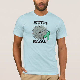 Camiseta Diseño de concientización sobre ETS