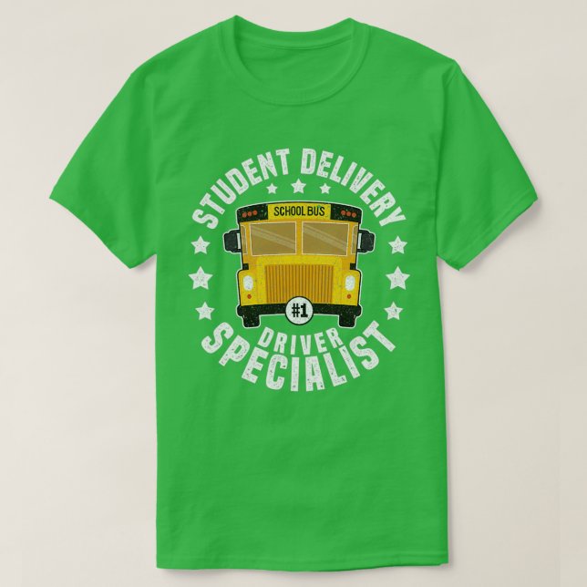 Camiseta Diseño de conductores de autobuses escolares para  (Diseño del anverso)