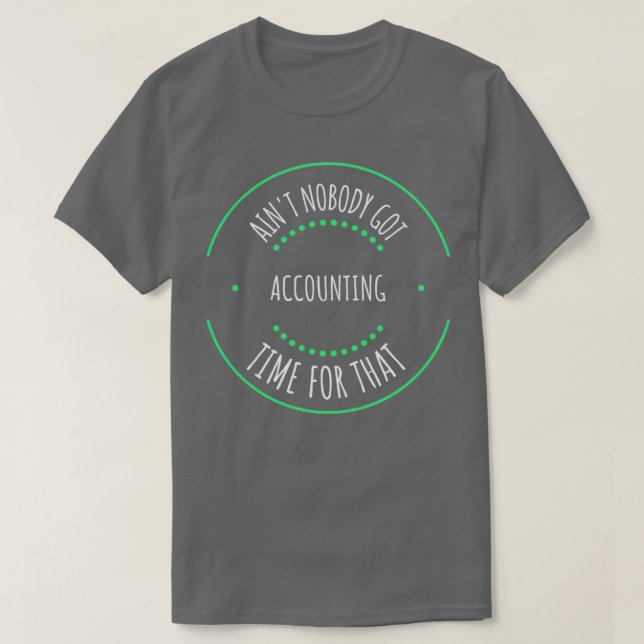 Camiseta Diseño de contabilidad (Diseño del anverso)