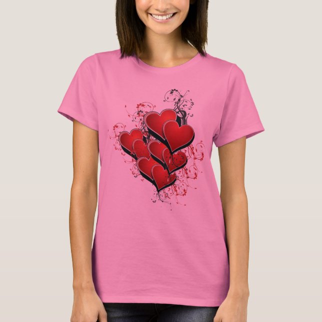 Camiseta Diseño de corazón (Anverso)