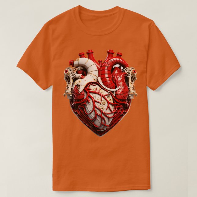 Camiseta Diseño de corazón atómico TShirt (Diseño del anverso)