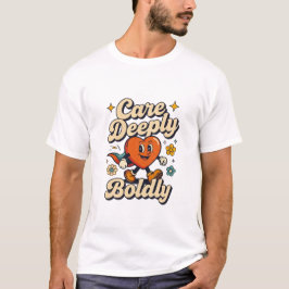 Camiseta Diseño de corazón atrevido y lindo que cuida profu