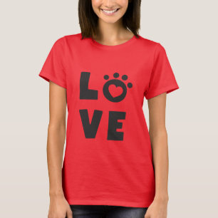 Camiseta Diseño de corazón de gato amoroso para mamás de ga