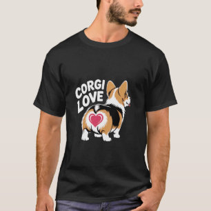 Camiseta Diseño de corazón de trasero de amor de Corgi para