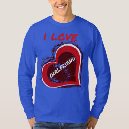Camiseta Diseño de corazón estilo Grunge Me encanta mi novi
