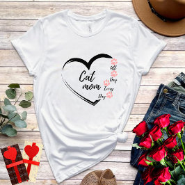 Camiseta Diseño de corazón simple lindo mujeres amante del 