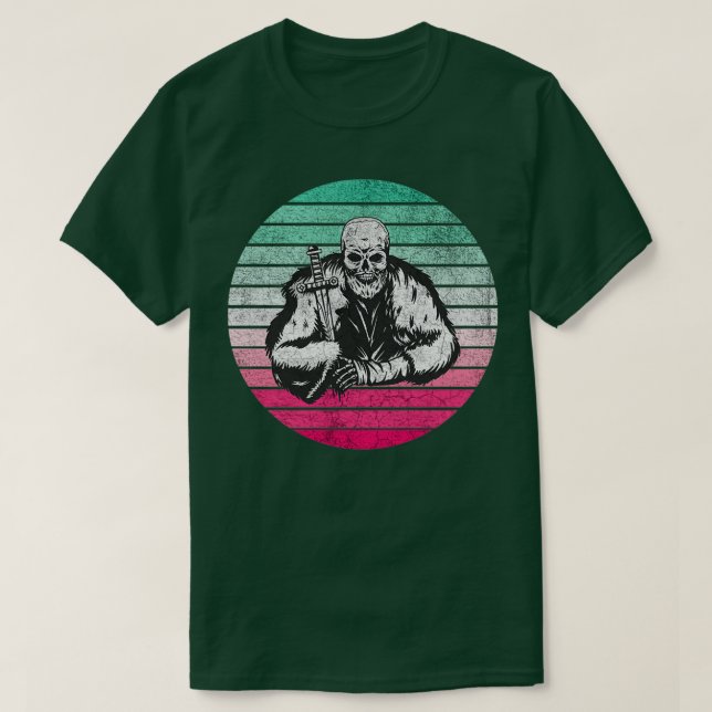 Camiseta Diseño de cosecha de calaveras virulentas 1 (Diseño del anverso)