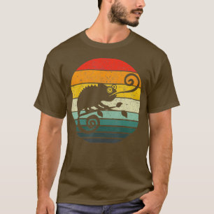 Camiseta Diseño de cosecha de luz Chameleon Retro Sunset