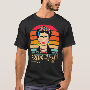 Camiseta Diseño de cosecha floral Frida-Yay Frida