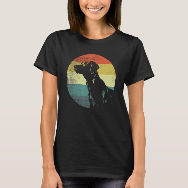 Camiseta Diseño de cosecha retro de perro Harrier (Anverso)