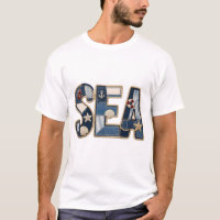 Diseño de costura costero PNG de colcha de mar pat