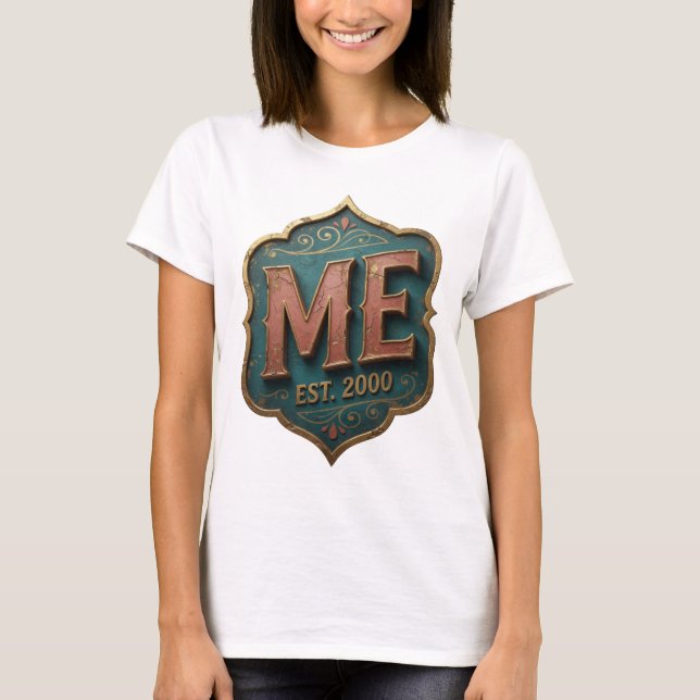 Camiseta Diseño de cotización Statement Gold ME EST 2000 (Anverso)