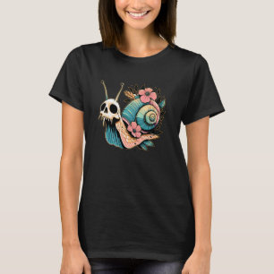Camiseta Diseño de cráneo de caracol Pastel Goth Kawaii Emo