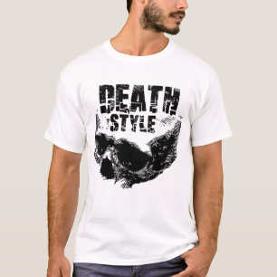 Camiseta Diseño de cráneo de estilo de muerte