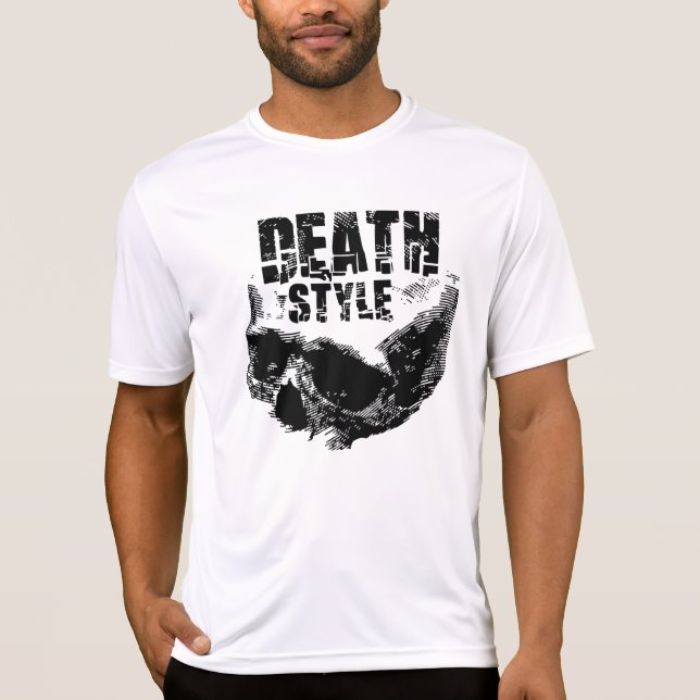 Camiseta Diseño de cráneo de estilo de muerte (Anverso)