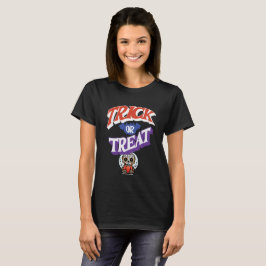 Camiseta Diseño de cráneo de Halloween con trucos o trucos