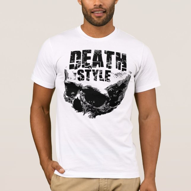 Camiseta Diseño de cráneo estilo muerte (Anverso)