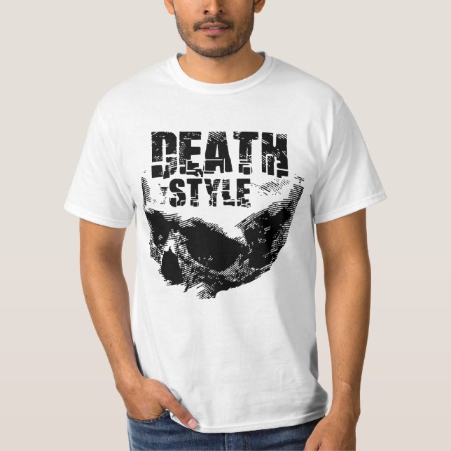 Camiseta Diseño de cráneo estilo muerte (Anverso)