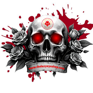 Camiseta Diseño de cráneo y Rosas
