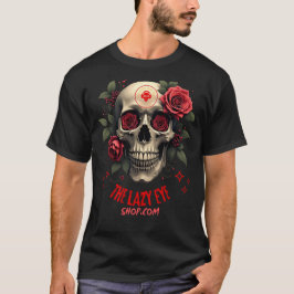 Camiseta Diseño de cráneo y Rosas 2