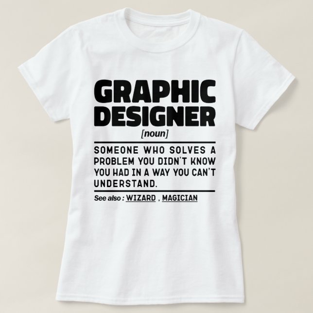 Camiseta Diseño de creador gráfico Noun Professional (Diseño del anverso)