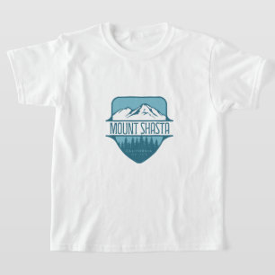 Camiseta Diseño de cresta de la montaña Mount Shasta Califo