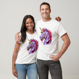 Camiseta Diseño de criatura de fantasía de terror de unicor