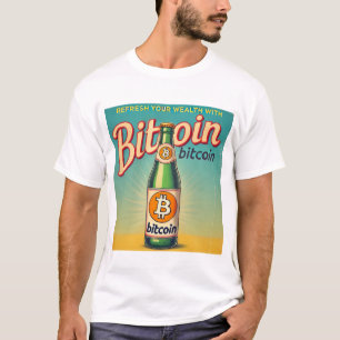 Camiseta Diseño de criptodivisa BTC de Bitcoin inspirado en