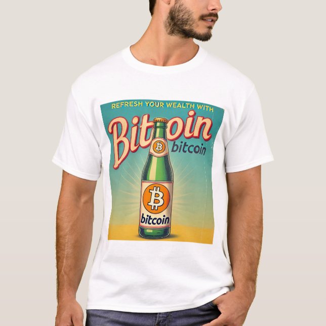 Camiseta Diseño de criptodivisa BTC de Bitcoin inspirado en (Anverso)