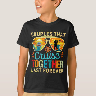 Camiseta Diseño de Crucero de Parejas Juntos Permanecen Jun