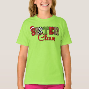 Camiseta Diseño de cuadros de Mama Claus