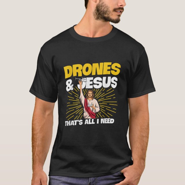 Camiseta Diseño de cuádruple para un piloto de drones (Anverso)
