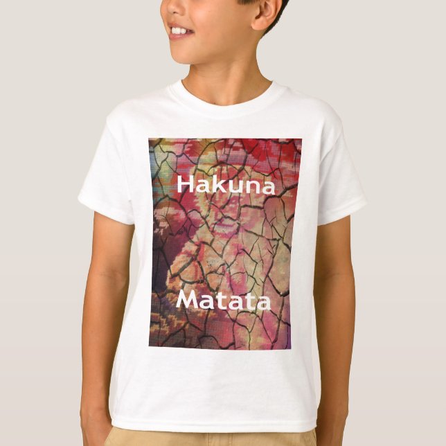 Camiseta Diseño de Cubo de León Hakuna Matata (Anverso)