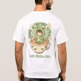 Camiseta Diseño de Cuento de Café de Rana Bonita