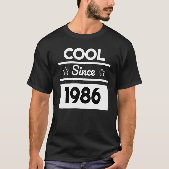 Camiseta Diseño de cumpleaños de Guay desde 1986 (Anverso)
