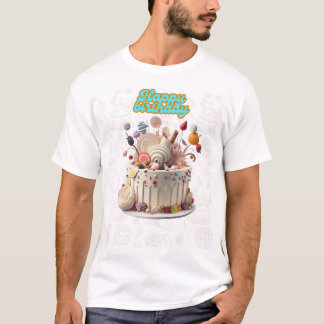Camiseta Diseño de cumpleaños feliz