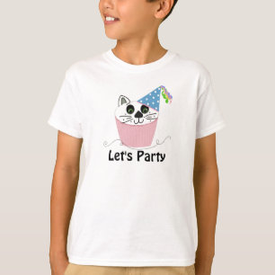 Camiseta Diseño de cumpleaños para pastel de gato