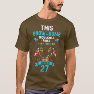 Camiseta Diseño de cumpleaños Skimobile para Snowmobile Win
