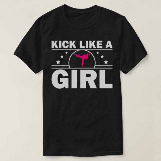 Camiseta Diseño De Cute Karate Para Chicas Mujeres Niños Ma (Diseño del anverso)