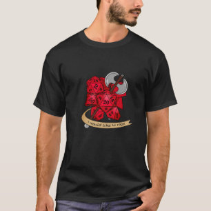 Camiseta Diseño de dados bárbaros