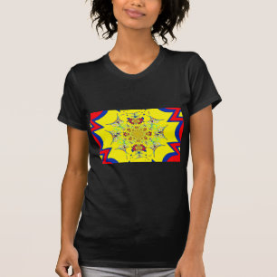 Camiseta Diseño de Damasco Floral brillante en color Impres