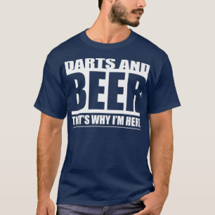 Camiseta Diseño de dardos y cerveza Dartsdesign Premium