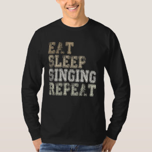 Camiseta diseño de decir karaoke coro cantante cantante de
