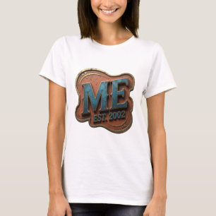 Camiseta Diseño de declaración Artística Azul ME EST 2002