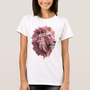 Camiseta Diseño de declaración audaz del Rey León en plata