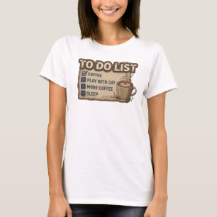 Camiseta Diseño de declaración COFFEE ROSE JUGUETEAR CON GA
