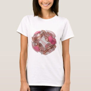 Camiseta Diseño de declaración de arte abstracto de plata c