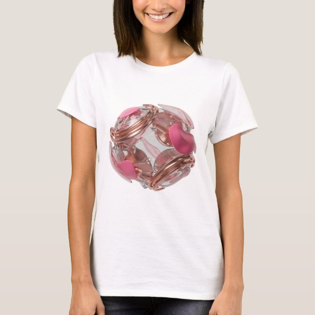 Camiseta Diseño de declaración de arte abstracto de plata c (Anverso)